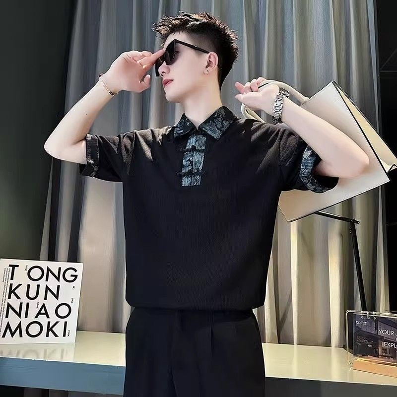 Guochao Frog Button Polo